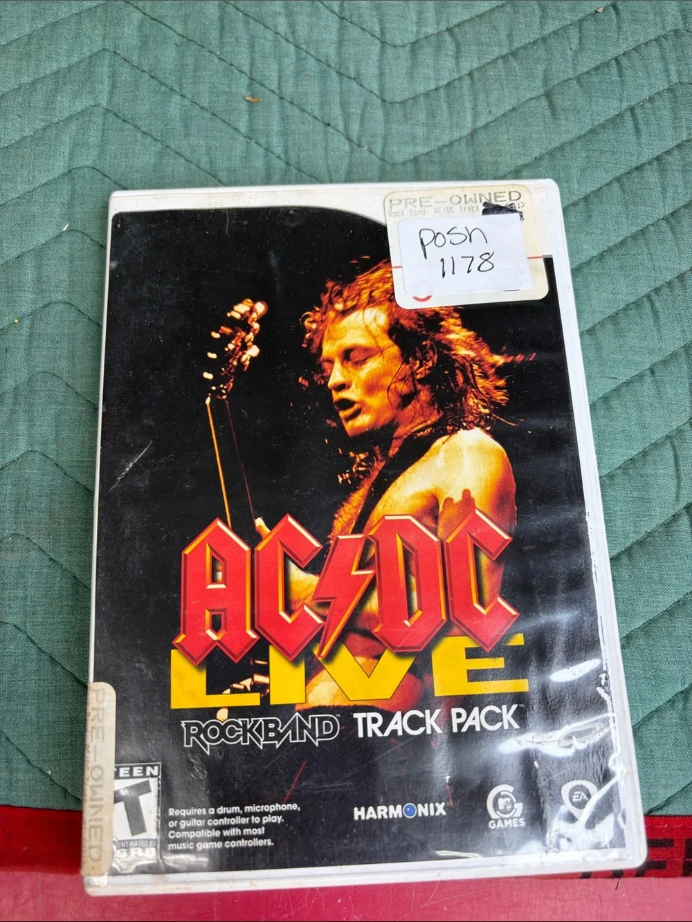 AC/DC Live Rock Band Track Pack - Black Game Case